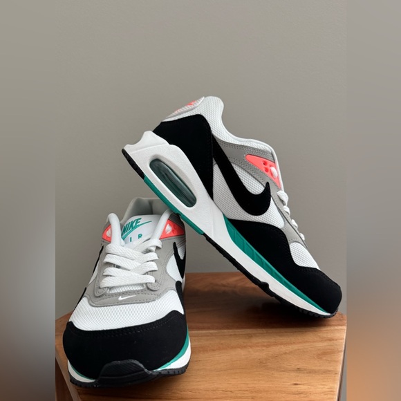 Nike Air Max Correlate Sneakers in Black, White, New Green, and Mango - Picture 1 of 8